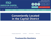 Tablet Screenshot of madisondentalalbany.com